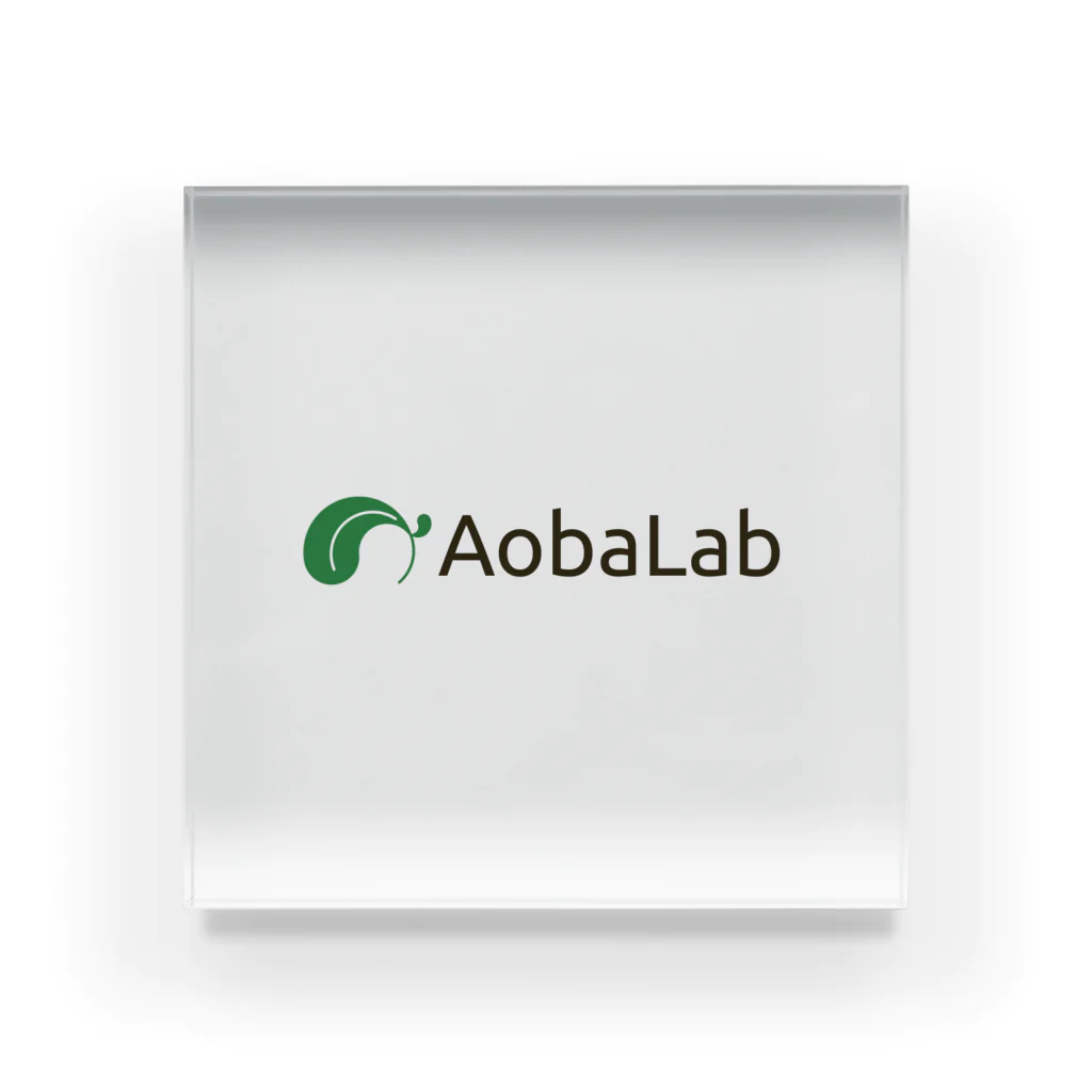 サーモンのAobaLabグッズ（横） Acrylic Block