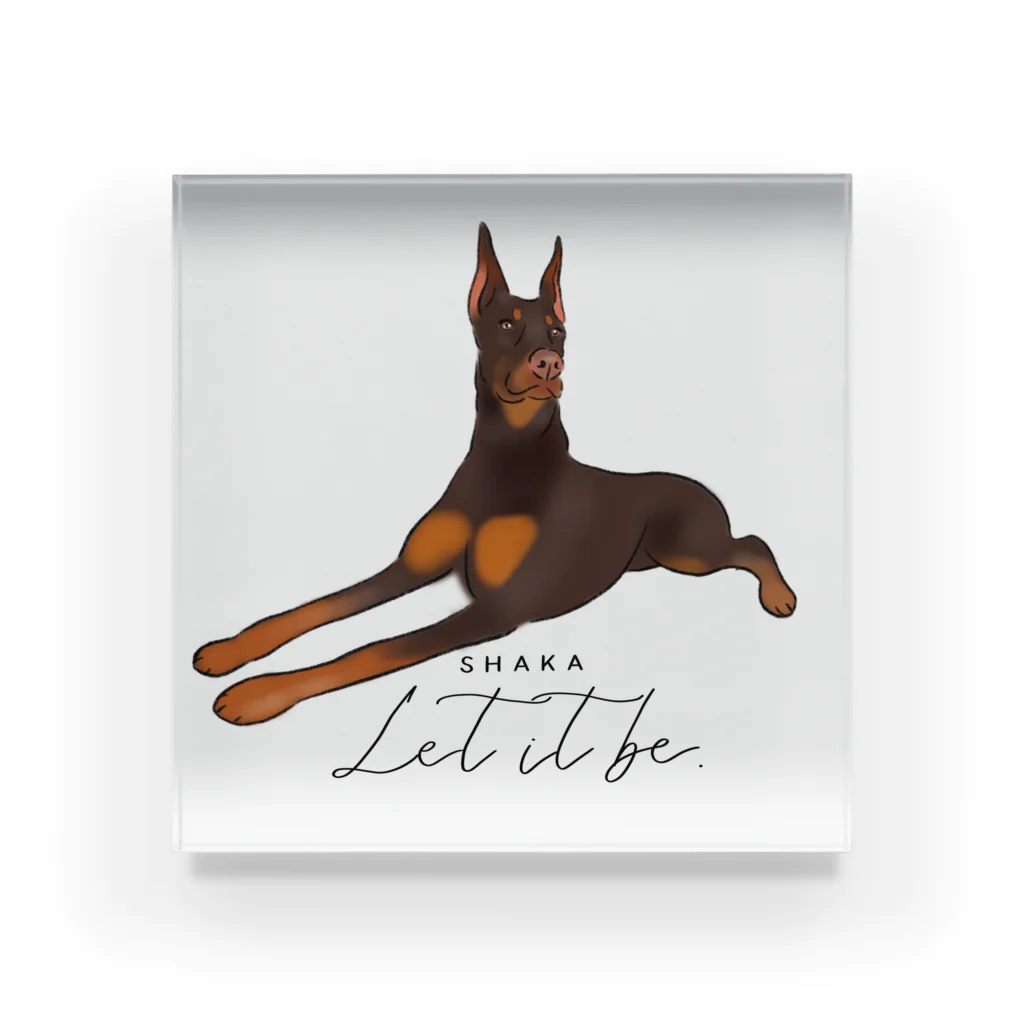 Blue Sky PupsのShaka the Doberman  アクリルブロック