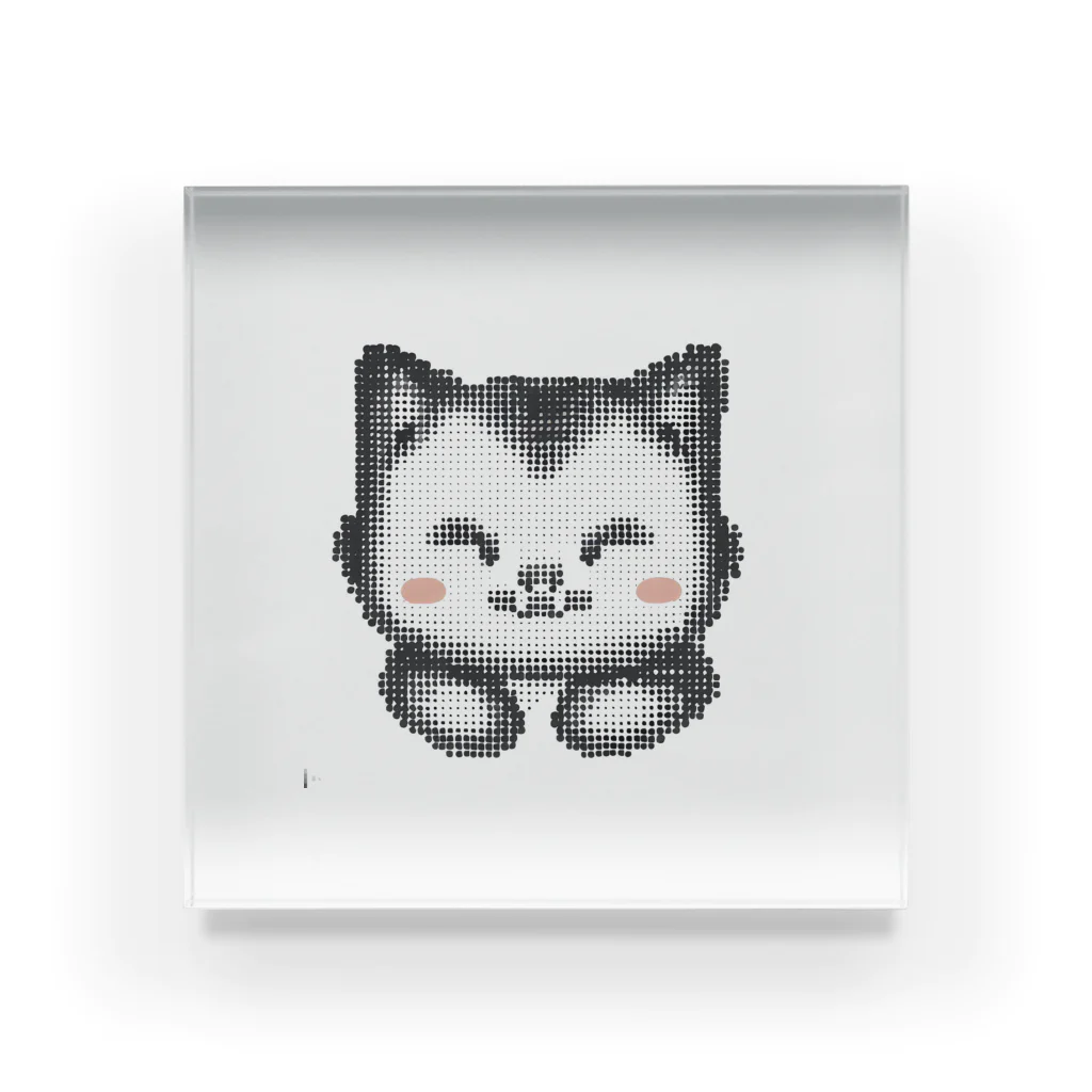 猫だらけ！のドット絵猫ちゃん アクリルブロック