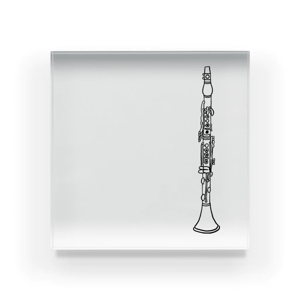 まなclarinetのクラリネット アクリルブロック