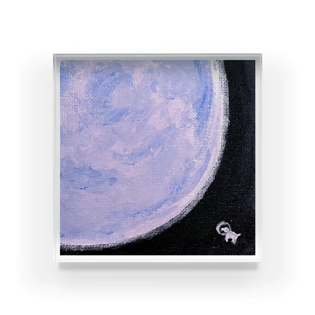 Nika屋さんの惑星と犬 Acrylic Block