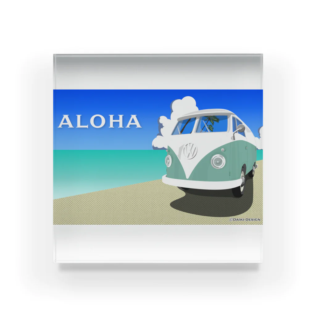 ALOHAのALOHAなワーゲンバス Acrylic Block