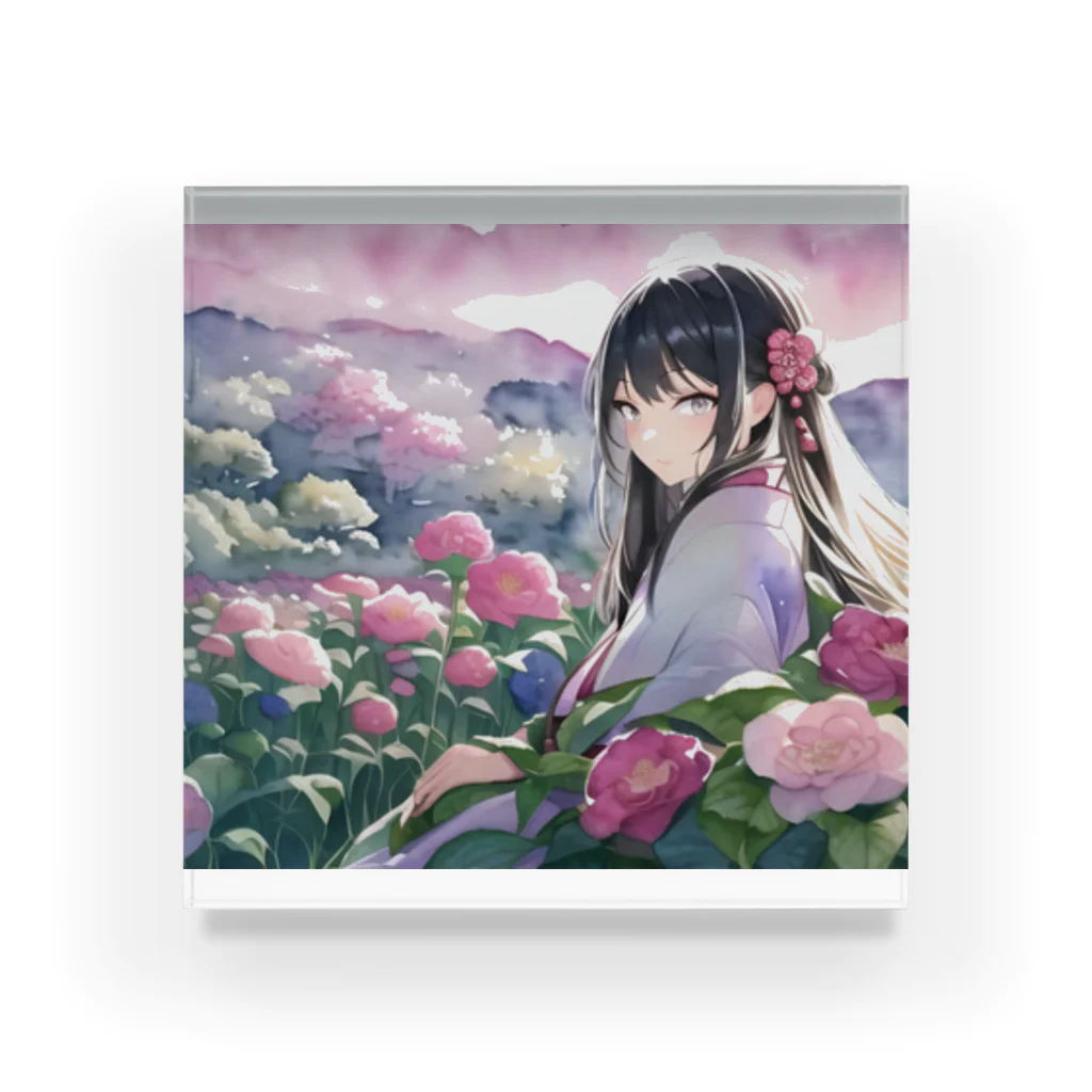 松姫の松姫「花」オリジナルアクリルブロック Acrylic Block