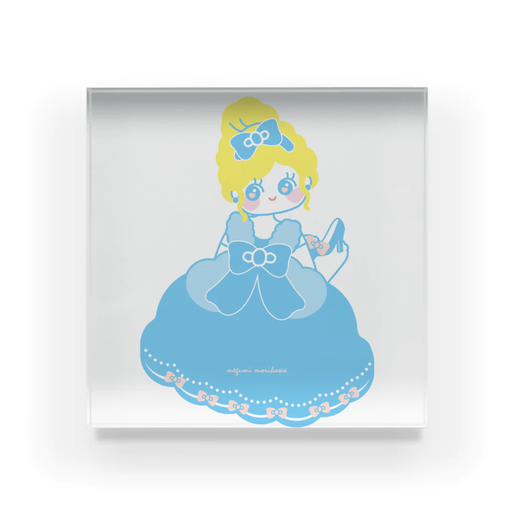 🎀りぼんぱ～ら～🎀のシンデレラとガラスの靴 Acrylic Block