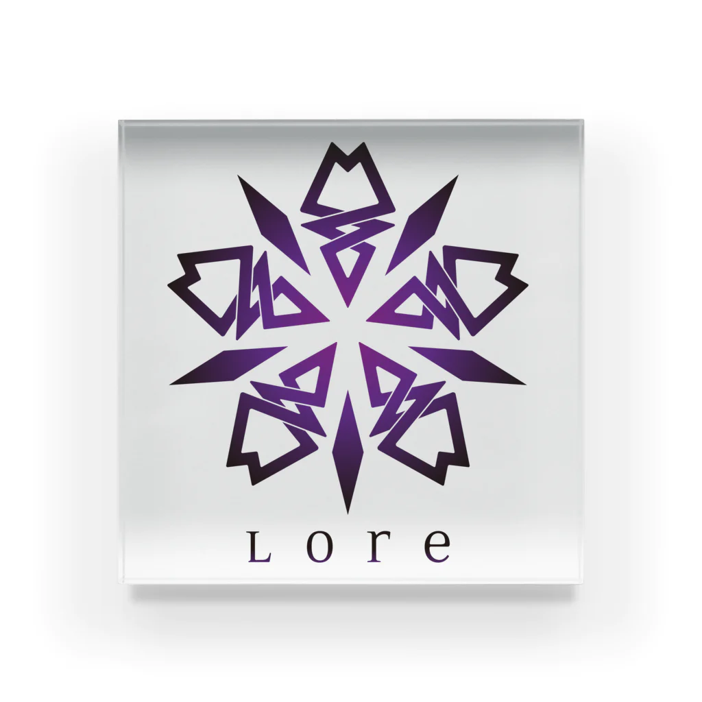 LoreのLore（PURPLE） Acrylic Block