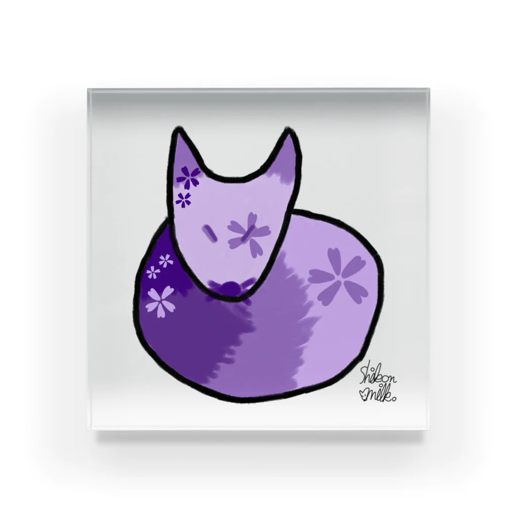 ShikonMilk.の紫狐みるく。 Acrylic Block