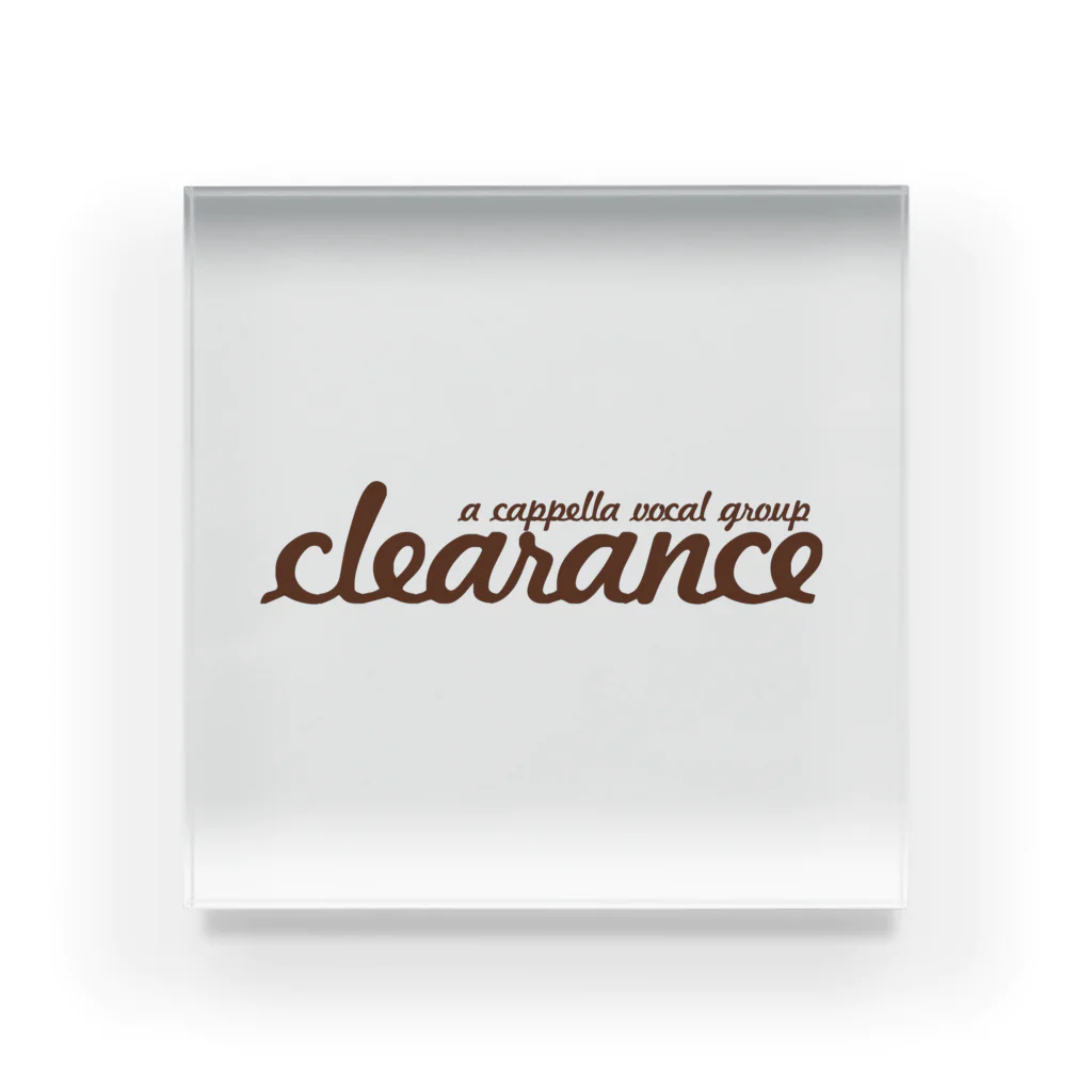 clearance official shopのclearance オフィシャルロゴ グッズ アクリルブロック