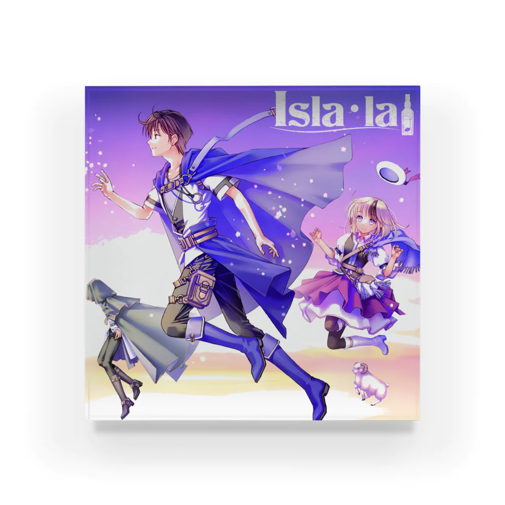 isla_laの『流星Step』アートアクリルブロック Acrylic Block