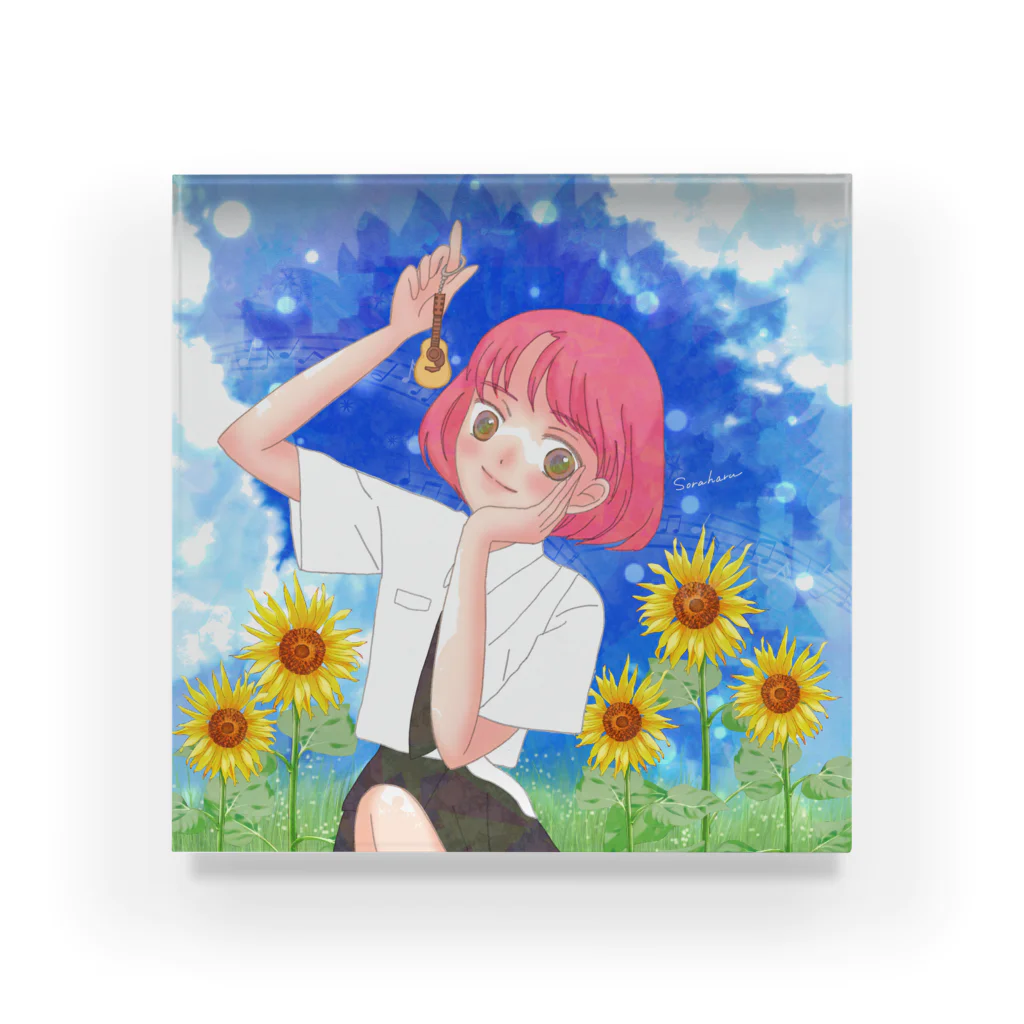 そらはる1の夏のサブカル女子 Acrylic Block