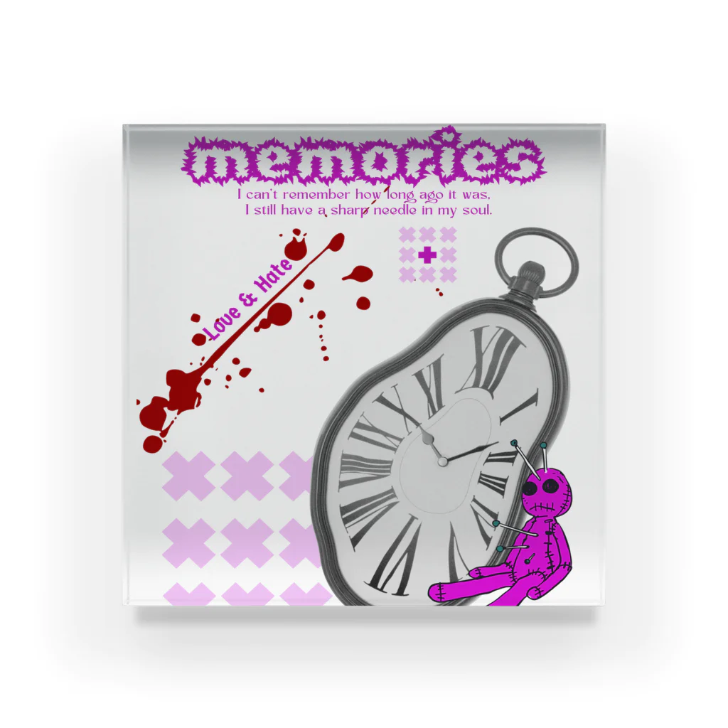 ㌍のるつぼのmemories Acrylic Block