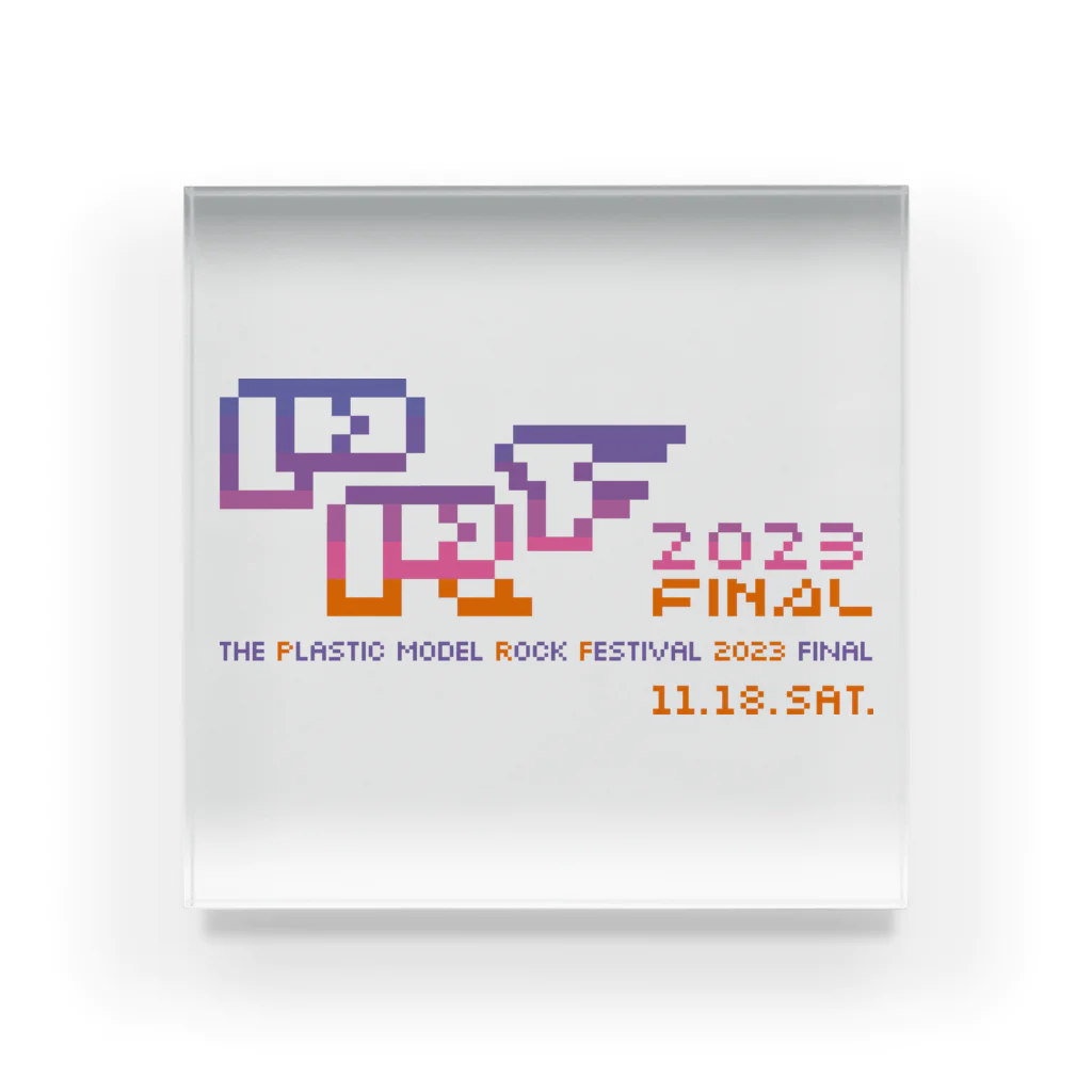 RedAnusDesignのPRF 2023 FINAL 日付入り Acrylic Block