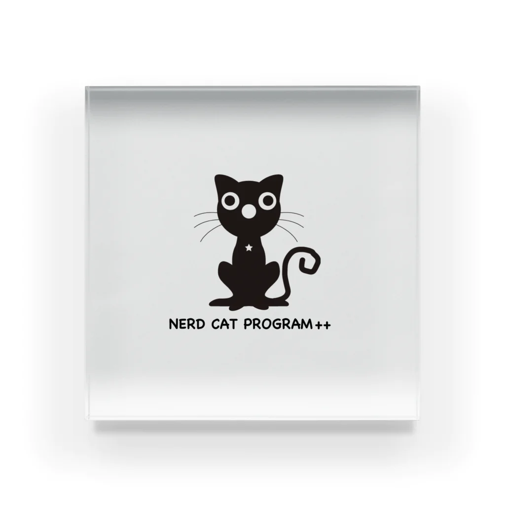 Nerd Cat Program++の©︎Nerd Cat Program++ アクリルブロック