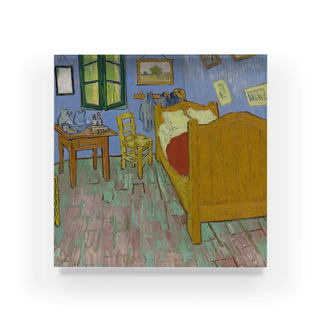 Art Institute ChicagoのThe Bedroom, 1889 | Vincent van Gogh Acrylic Block