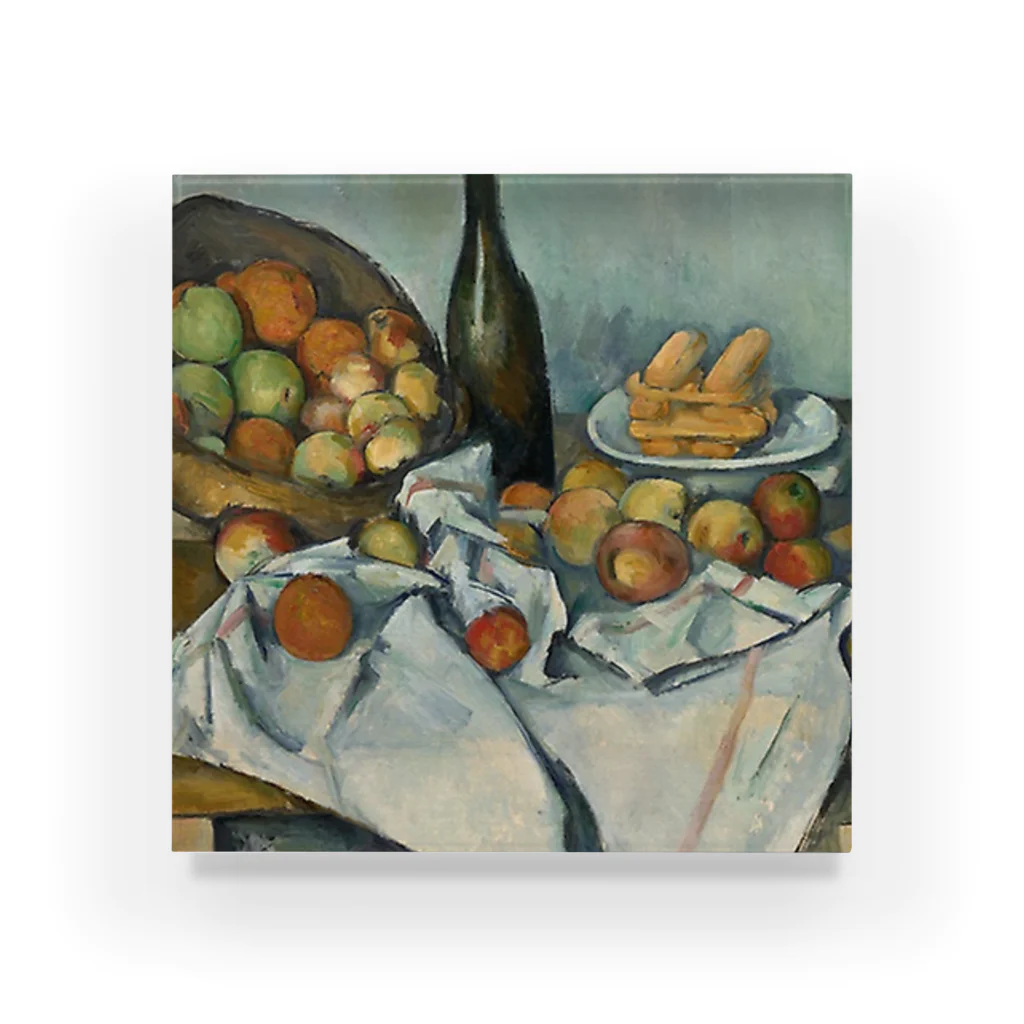 Art Institute ChicagoのThe Basket of Apples, c. 1893 | Paul Cézanne アクリルブロック