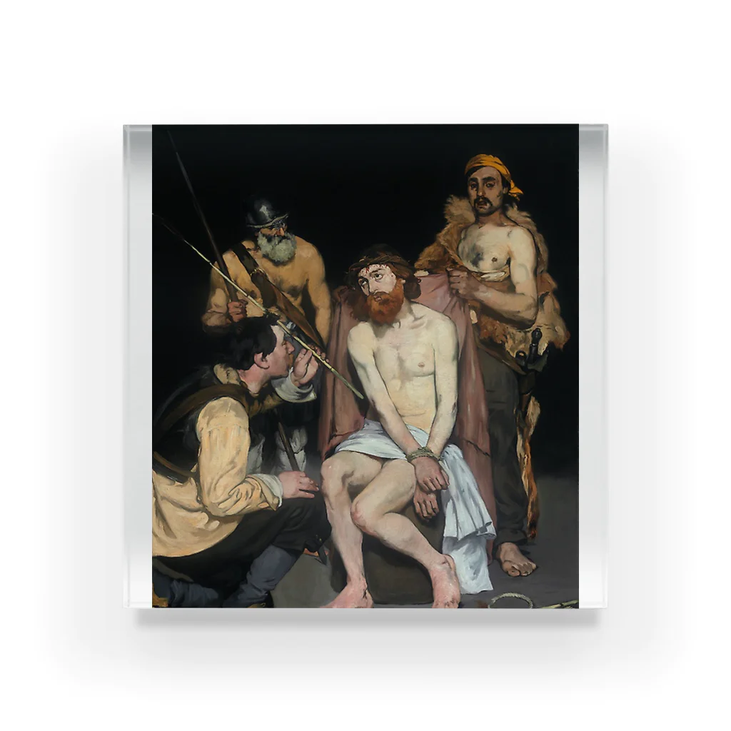 Art Institute ChicagoのJesus Mocked by the Soldiers, 1865 | Édouard Manet アクリルブロック