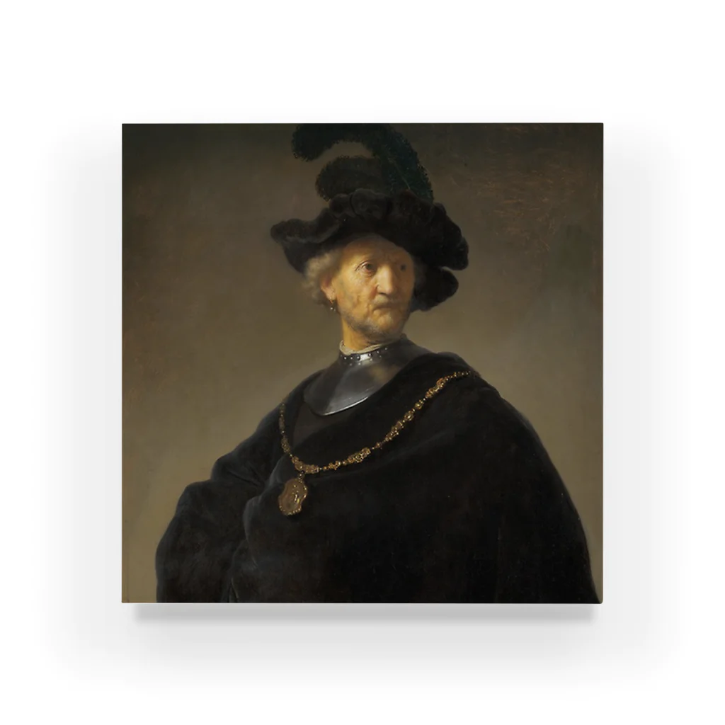 Art Institute ChicagoのOld Man with a Gold Chain, 1631 | Rembrandt Harmenszoon van Rijn Acrylic Block