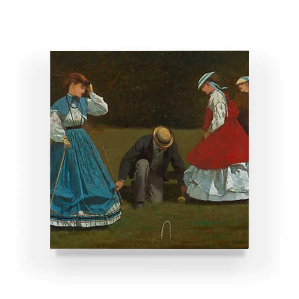 Art Institute ChicagoのCroquet Scene, 1866 | Winslow Homer Acrylic Block