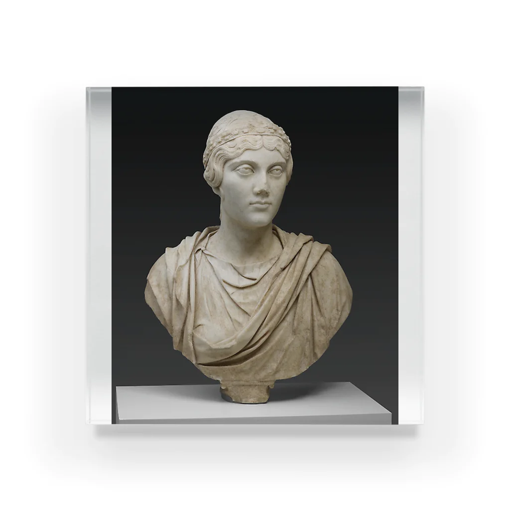 Art Institute ChicagoのPortrait Bust of a Woman, Mid–2nd century AD | Ancient Roman Acrylic Block