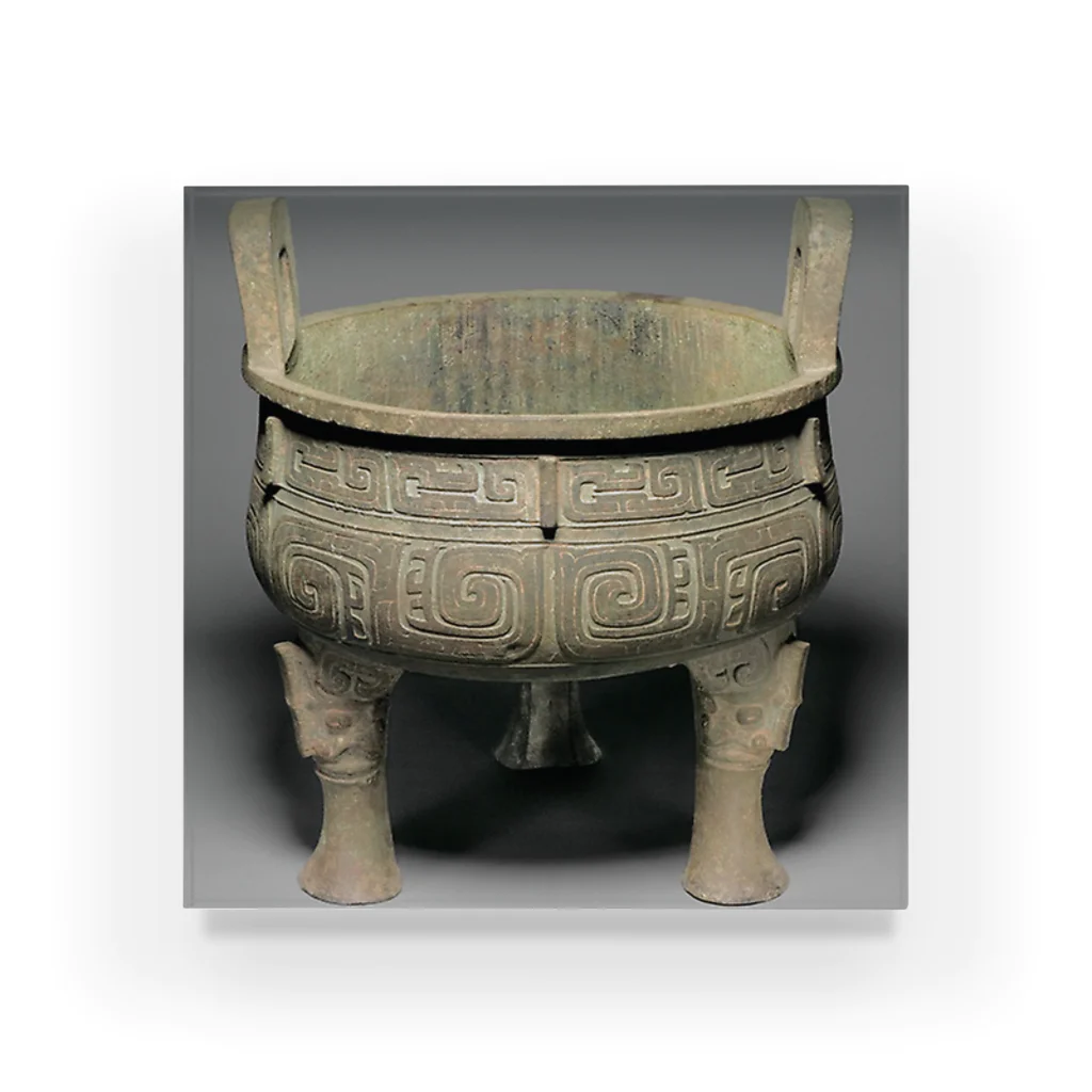 Art Institute ChicagoのCauldron, Western Zhou dynasty (1046–771 BC ), early 9th century BC |  Acrylic Block