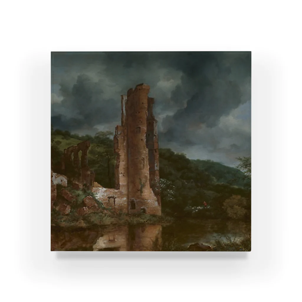 Art Institute ChicagoのLandscape with the Ruins of the Castle of Egmond, 1650/55 | Jacob van Ruisdael アクリルブロック