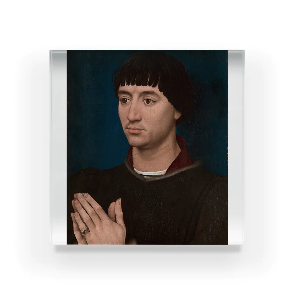 Art Institute ChicagoのPortrait of Jean Gros, 1460/64 | Rogier van der Weyden Acrylic Block