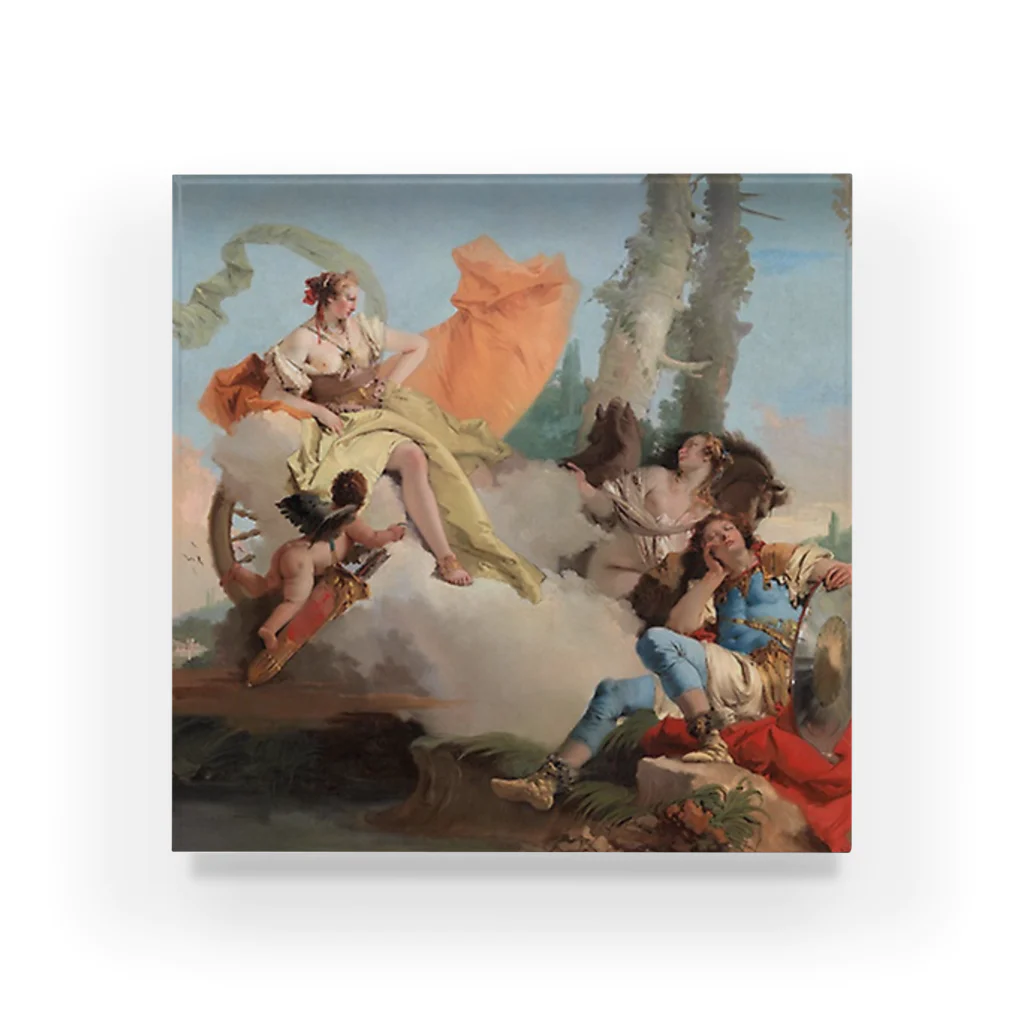 Art Institute ChicagoのArmida Encounters the Sleeping Rinaldo, 1742/45 | Giambattista Tiepolo Acrylic Block