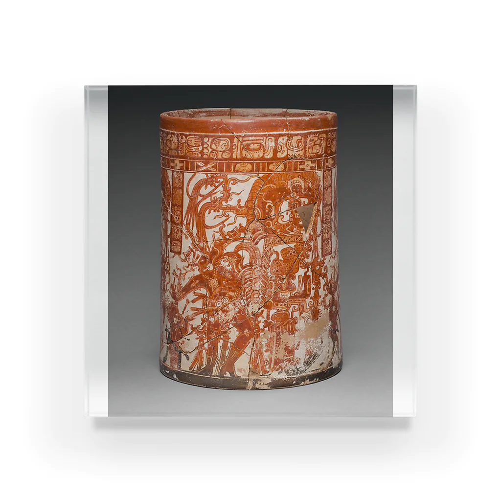 Art Institute ChicagoのVessel of the Dancing Lords, A.D. 750/800 | Maya Acrylic Block