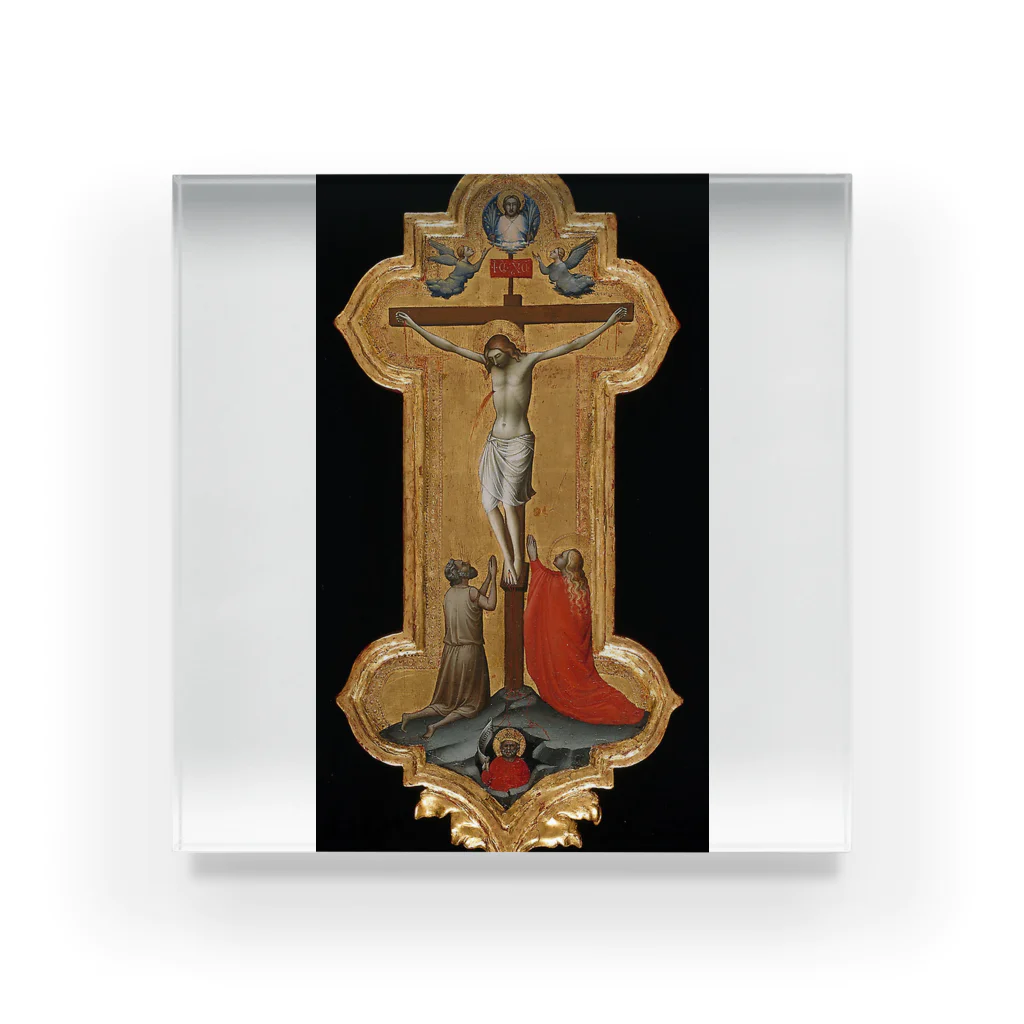 Art Institute ChicagoのProcessional Cross with Saint Mary Magdalene and a Blessed Hermit, 1392/95 | Lorenzo Monaco Acrylic Block