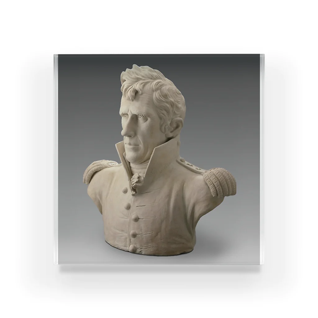 Art Institute ChicagoのGeneral Andrew Jackson, 1819 | William Rush アクリルブロック