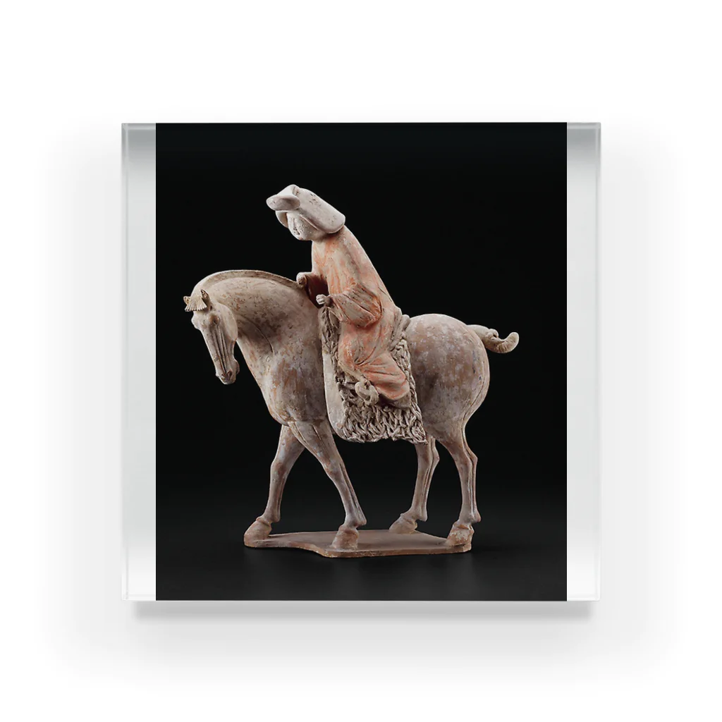 Art Institute ChicagoのEquestrienne, Tang dynasty (A.D. 618–907), c. 725/750 |  Acrylic Block