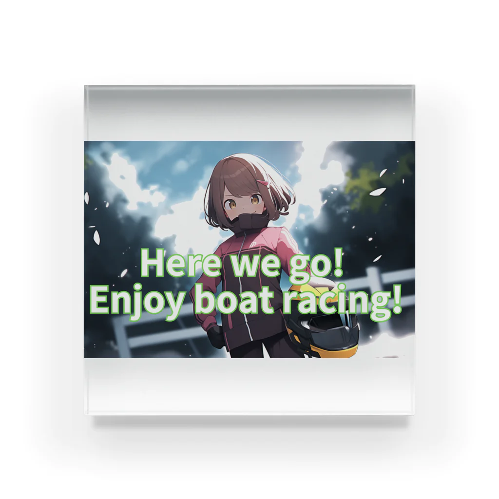 競艇デザイングッズ専門”BOATRACE SHOP”のもうすぐ優勝戦！ Acrylic Block