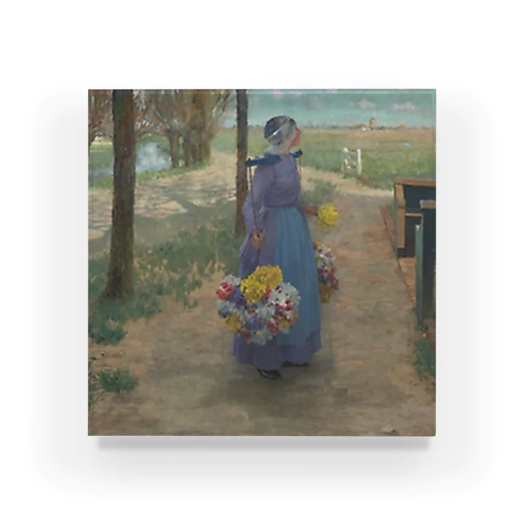 Art Institute ChicagoのFlower Girl in Holland, 1887 | George Hitchcock アクリルブロック