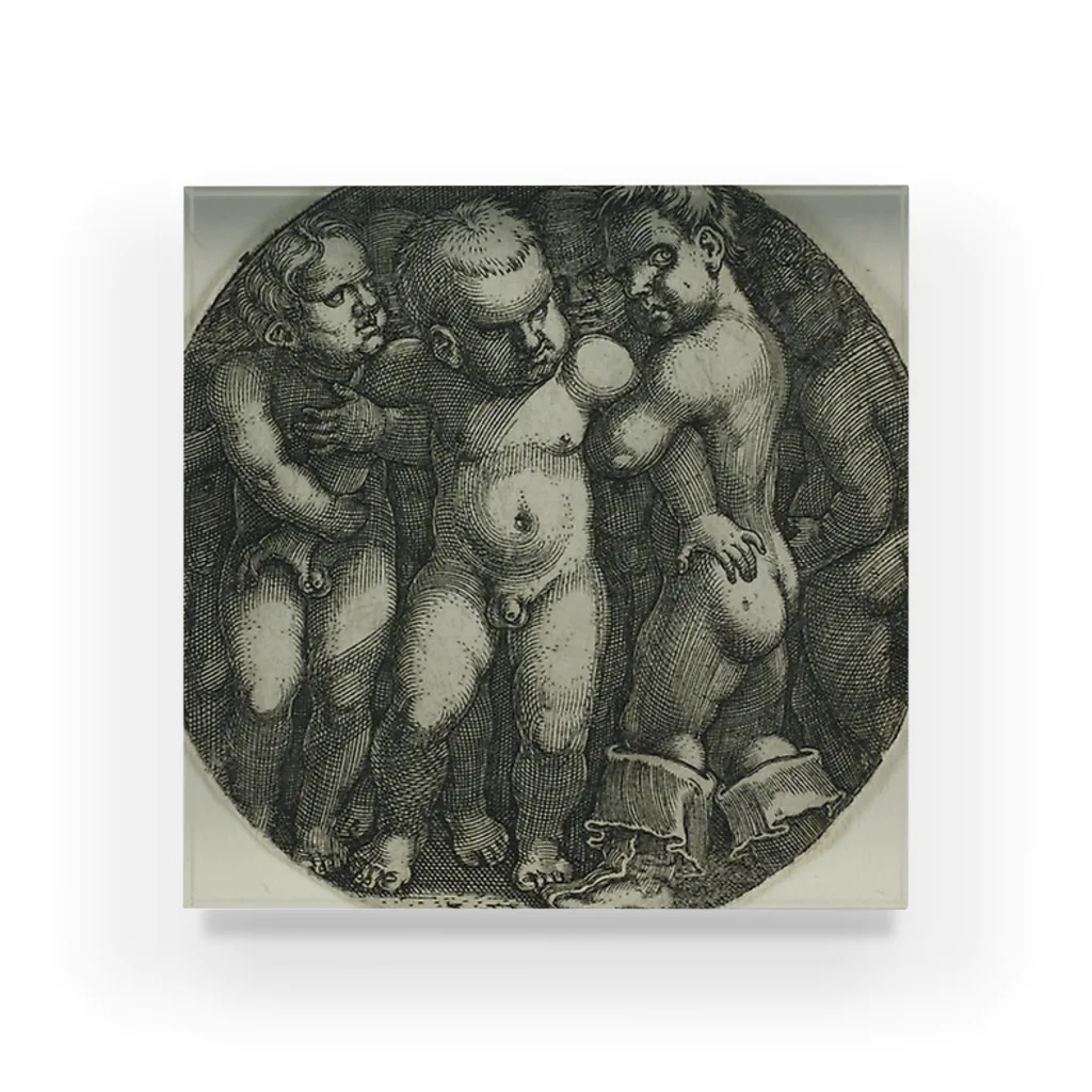 Art Institute ChicagoのEight Nude Boys, 1520/50 | Hans Sebald Beham Acrylic Block