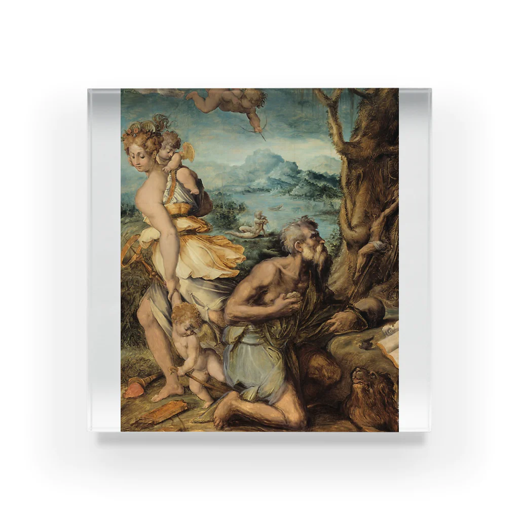 Art Institute ChicagoのThe Temptation of Saint Jerome, 1541/48 | Giorgio Vasari アクリルブロック