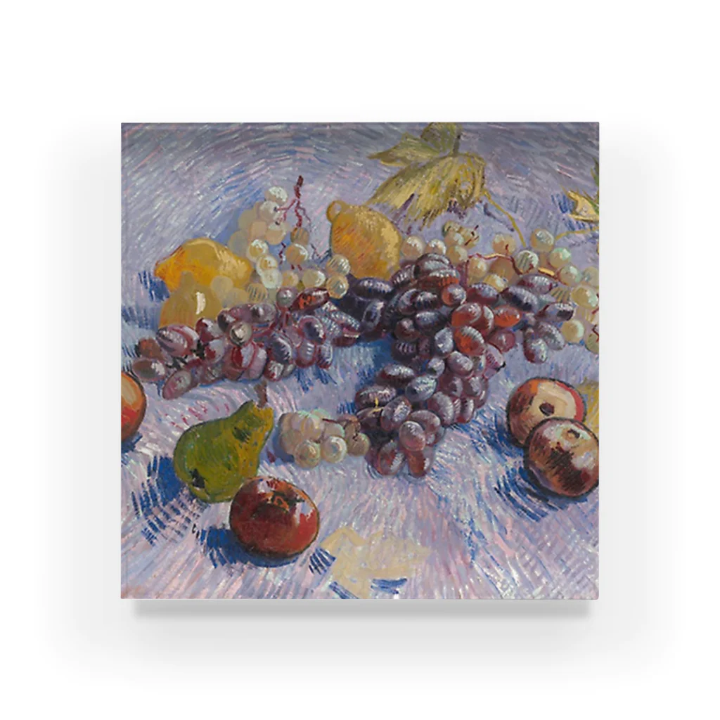 Art Institute ChicagoのGrapes, Lemons, Pears, and Apples, 1887 | Vincent van Gogh Acrylic Block