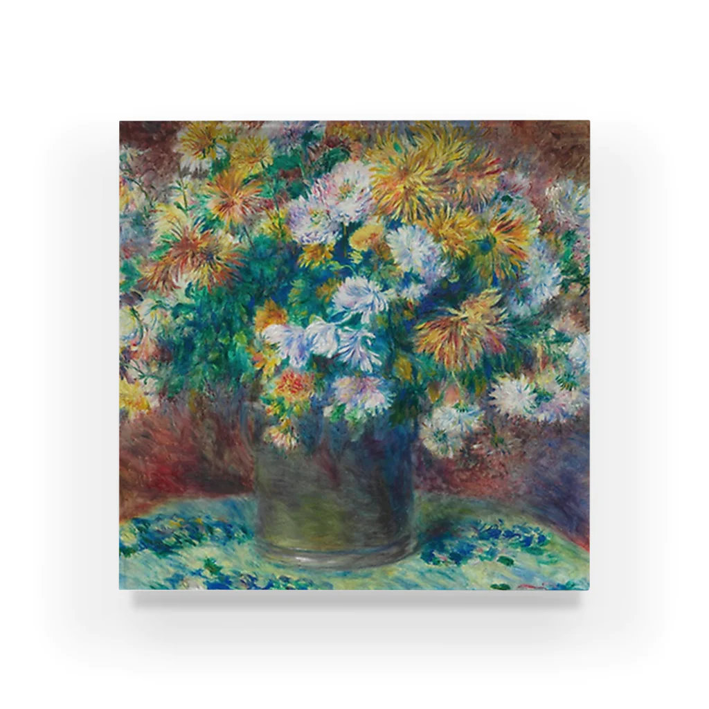 Art Institute ChicagoのChrysanthemums, 1881/82 | Pierre-Auguste Renoir Acrylic Block