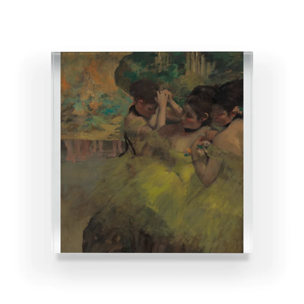 Art Institute ChicagoのYellow Dancers (In the Wings), 1874/76 | Hilaire Germain Edgar Degas アクリルブロック