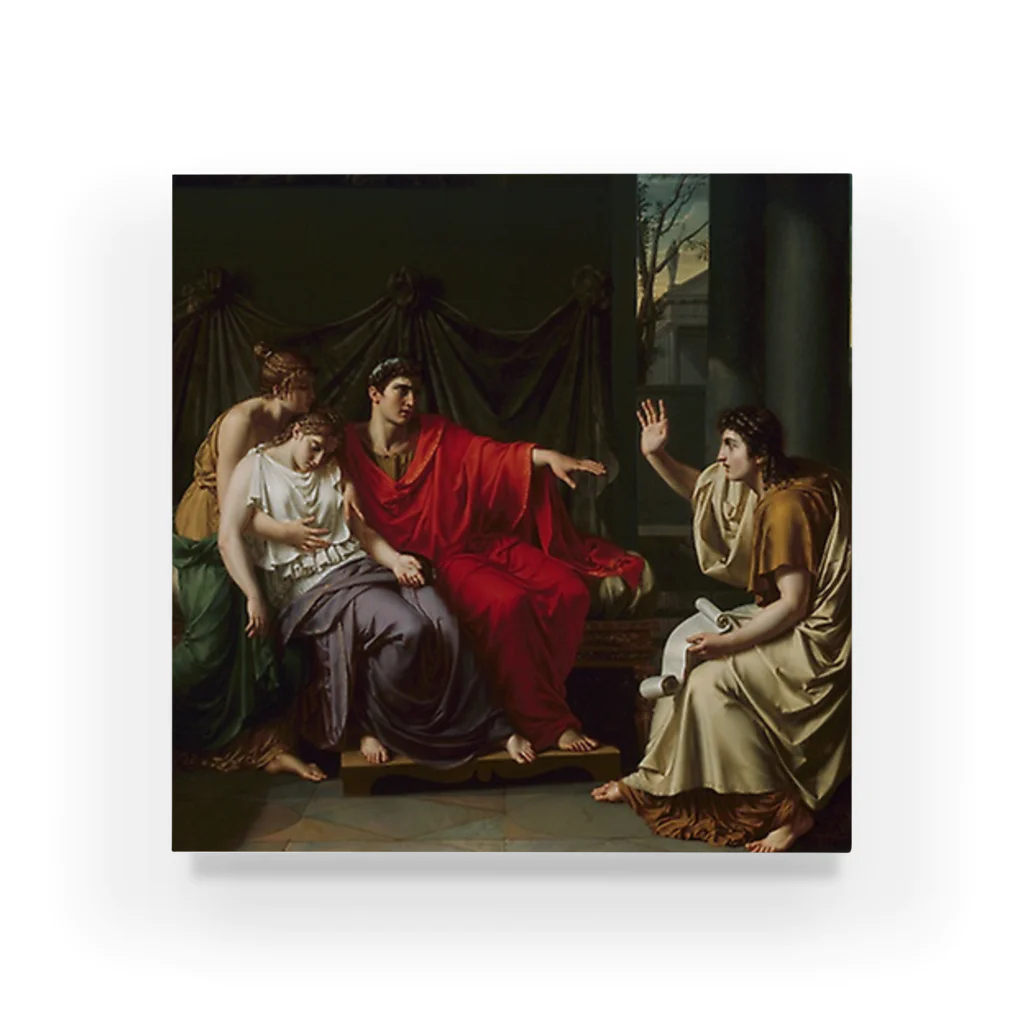 Art Institute ChicagoのVirgil Reading the "Aeneid" to Augustus, Octavia, and Livia, 1790/93 | Jean Baptiste Joseph Wicar Acrylic Block