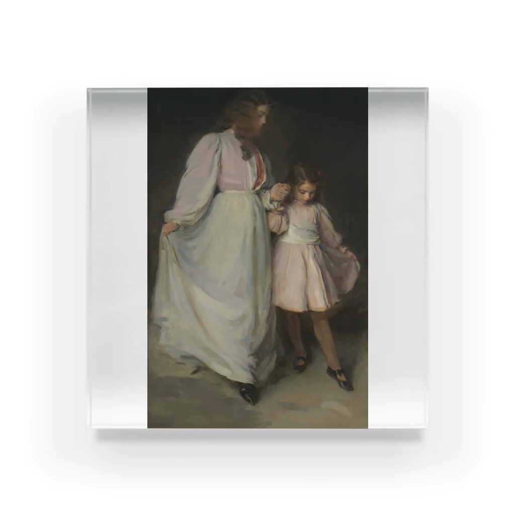 Art Institute ChicagoのDorothea and Francesca, 1898 | Cecilia Beaux アクリルブロック