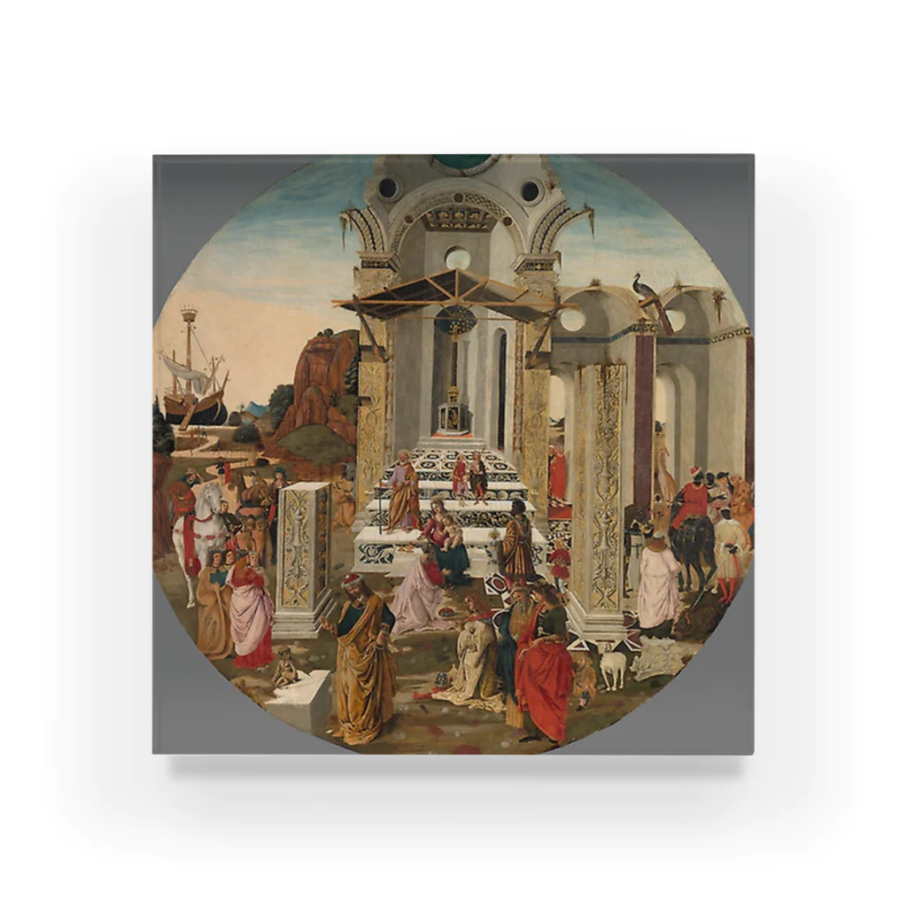 Art Institute ChicagoのThe Adoration of the Magi, c. 1495 | Raffaello Botticini アクリルブロック