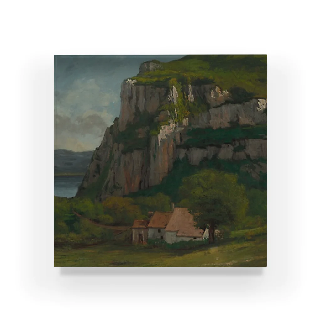 Art Institute ChicagoのThe Rock of Hautepierre, c. 1869 | Gustave Courbet アクリルブロック