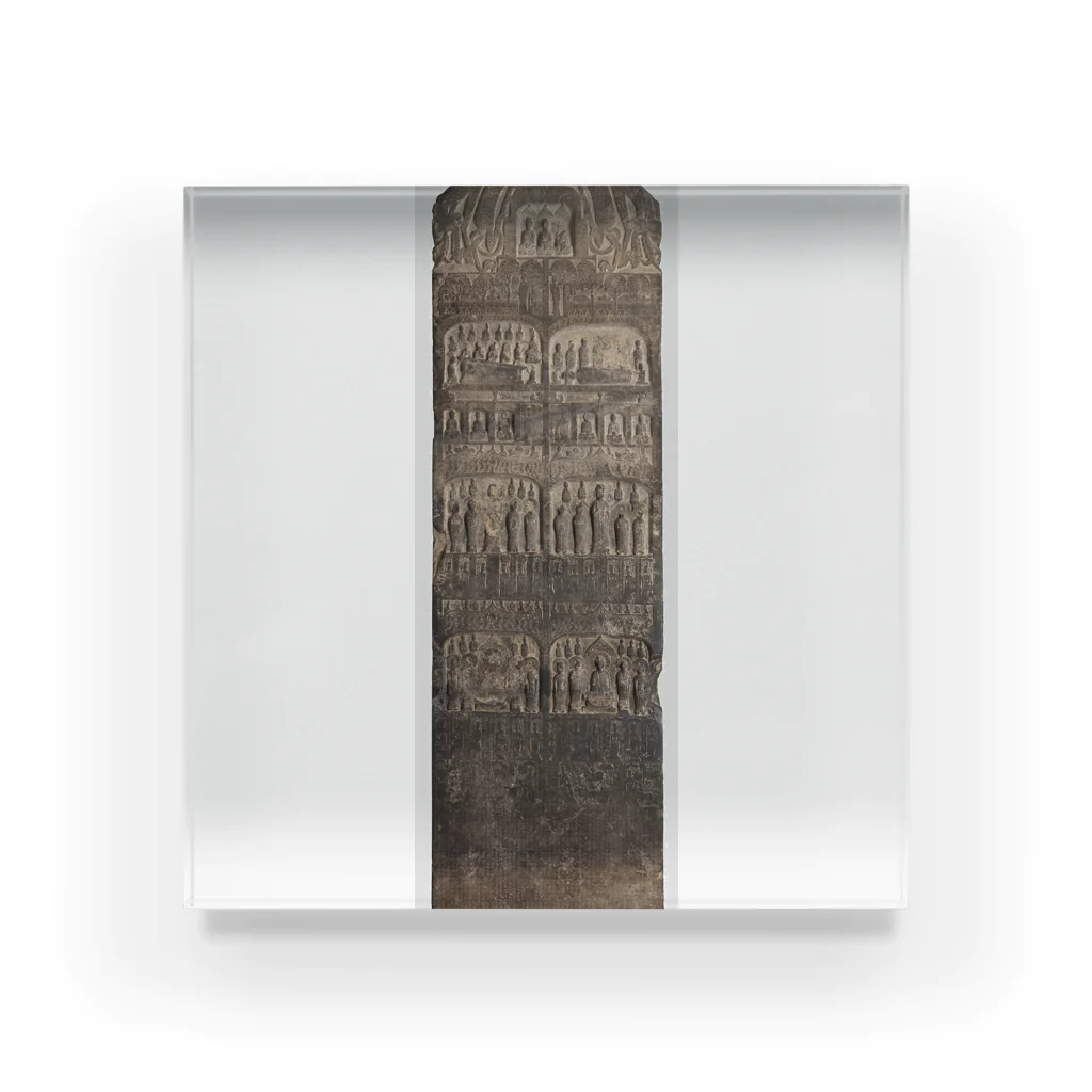 Art Institute ChicagoのBuddhist Votive Stele, Western Wei dynasty (A.D. 535–557), dated A.D. 551 |  アクリルブロック