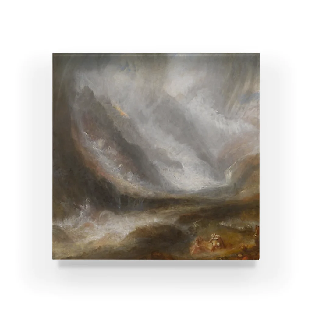 Art Institute ChicagoのValley of Aosta: Snowstorm, Avalanche, and Thunderstorm, 1836/37 | Joseph Mallord William Turner アクリルブロック
