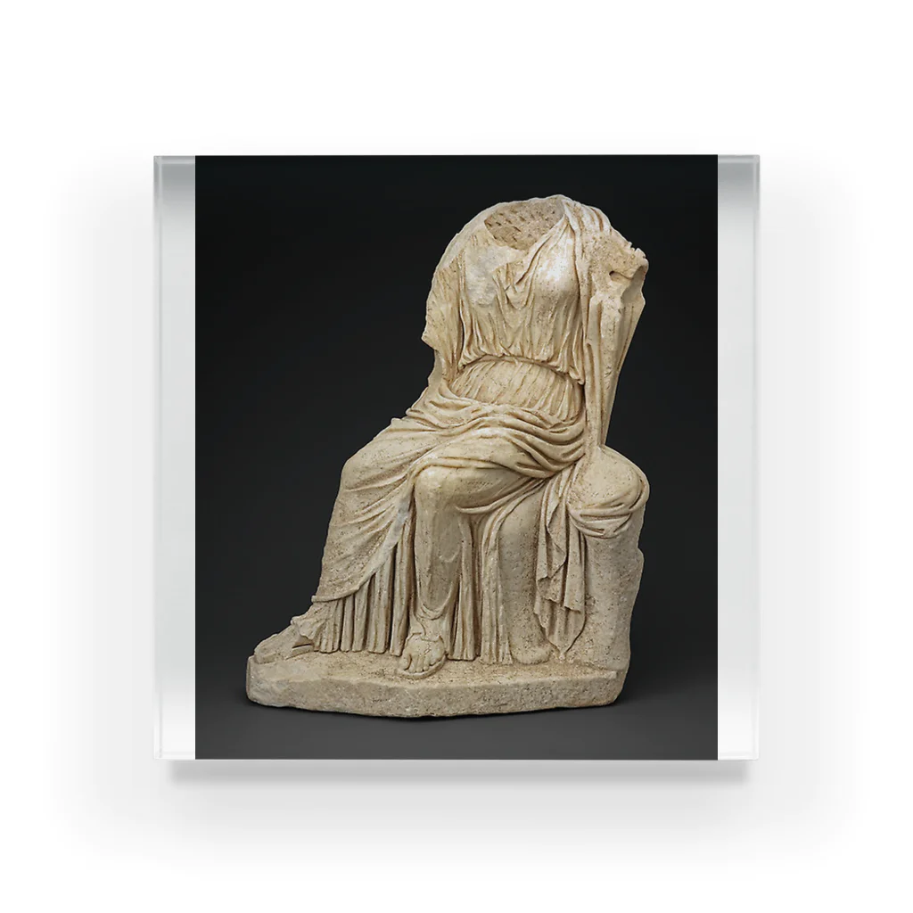 Art Institute ChicagoのStatue of a Seated Woman, 2nd century AD | Ancient Roman アクリルブロック