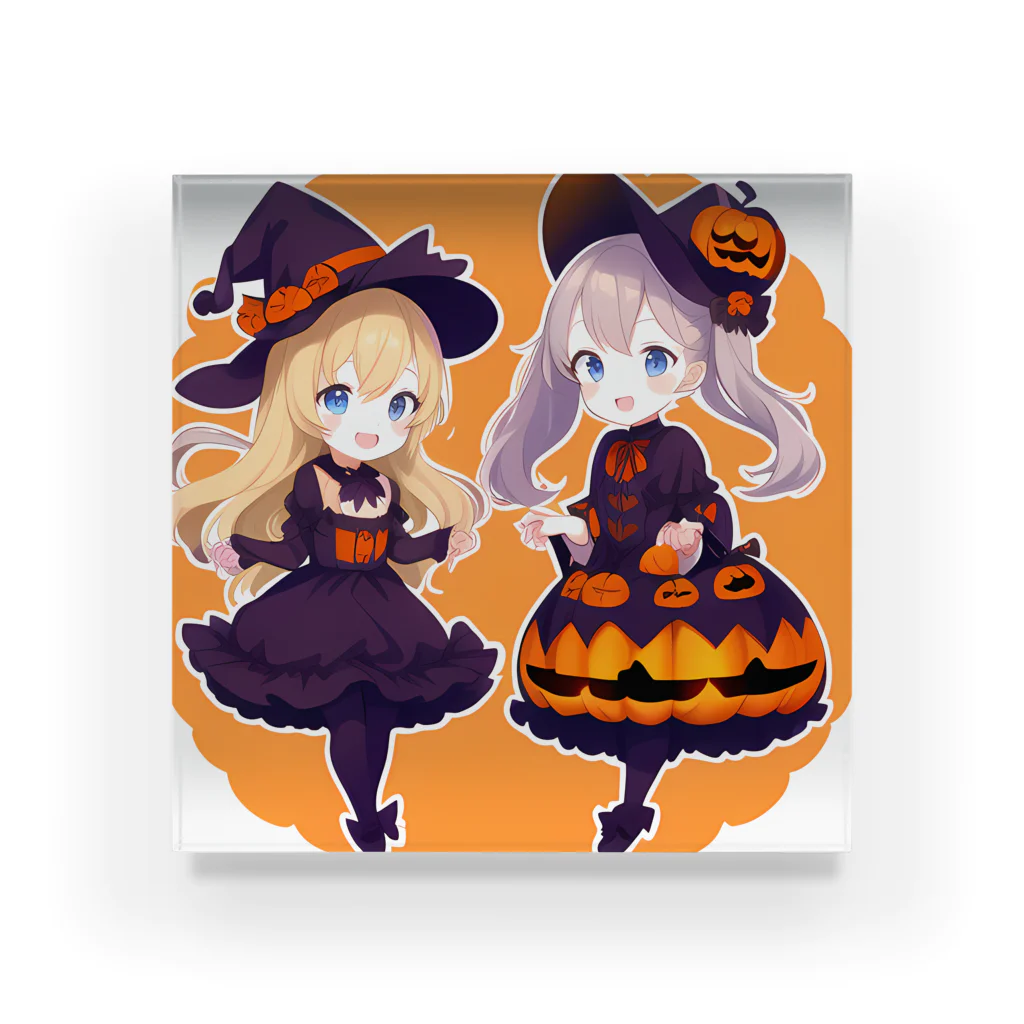 D.M@WORLDのハロウィンシスターズ Acrylic Block