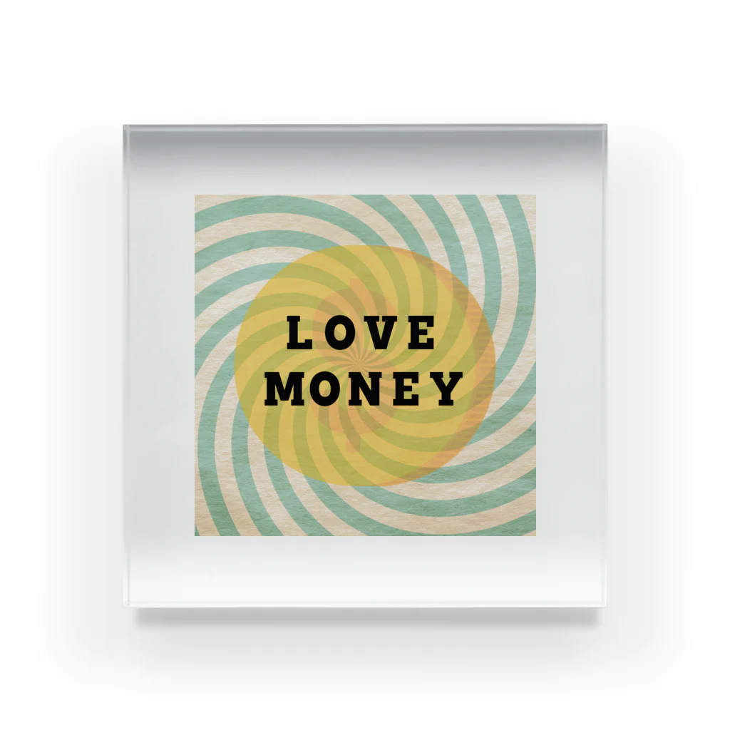 ＴＡＫＡＹＯＫＡＴＴＡのLOVE  MONEY Acrylic Block