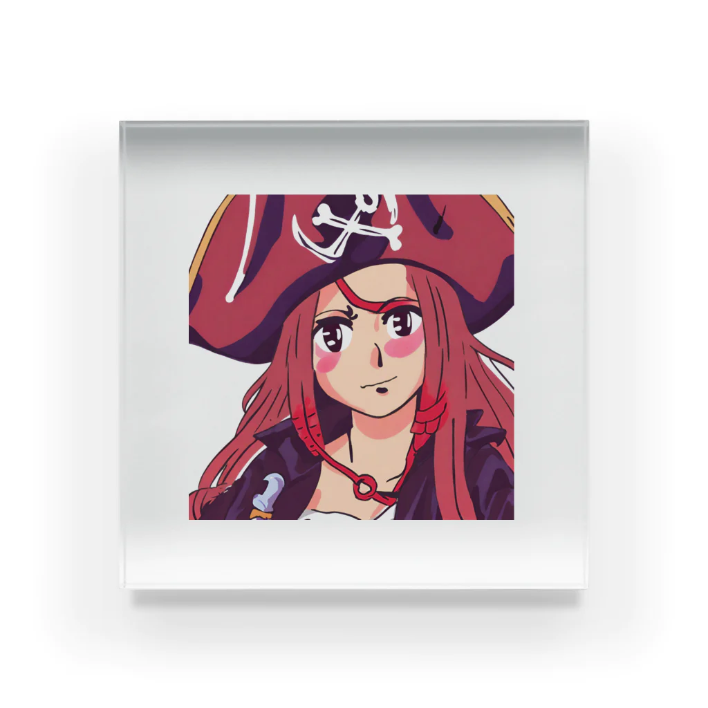 henreの海賊の少女 アクリルブロック