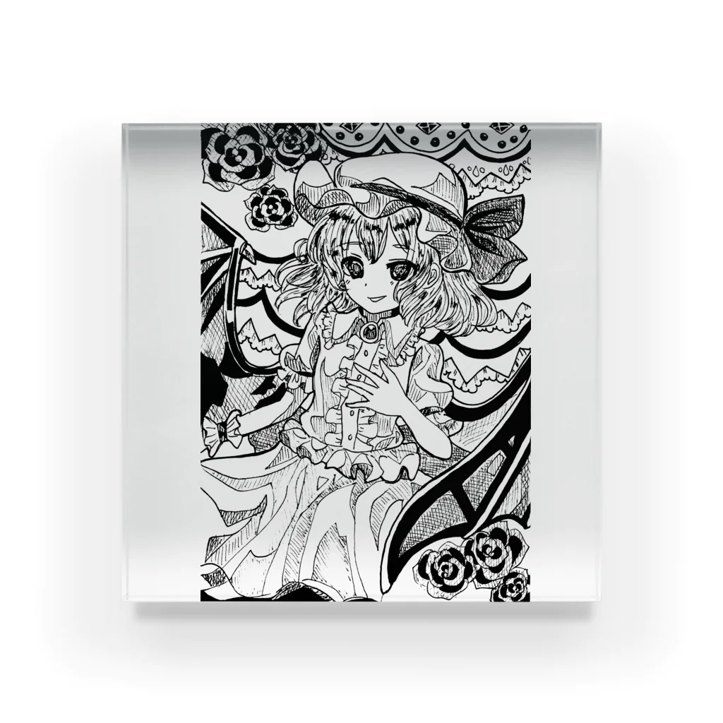 🌼*ﾟがーべらめらん*ﾟ🌼の東方projectレミリアスカーレット③ Acrylic Block