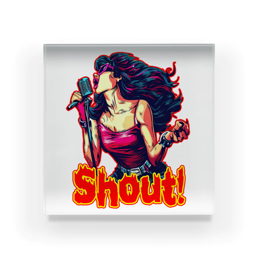 islandmoon13のSHOUT!　【ROCK歌手】シャウト！ Acrylic Block