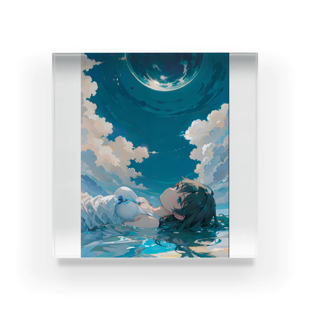 卯月なのかのSky Journey　〜世界最古で最大の恒久的なキャンパスの旅〜　No.2「恍惚」 Acrylic Block